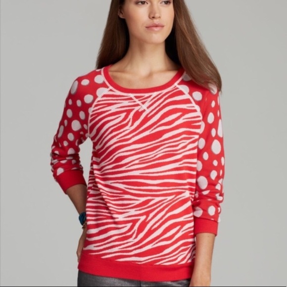 Marc By Marc Jacobs Sweaters - Rare Marc Jacobs Red Shebra Intarsia Sweater